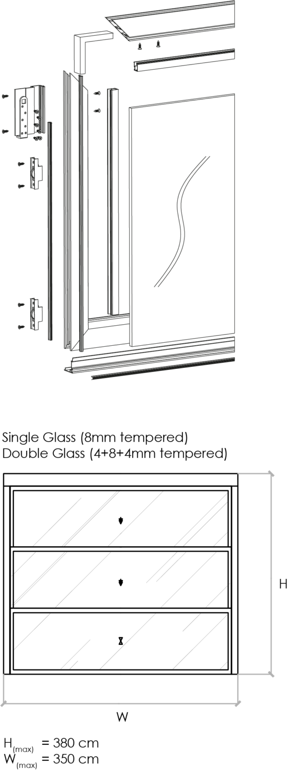 Nice Vertical Sliding System – Luxial